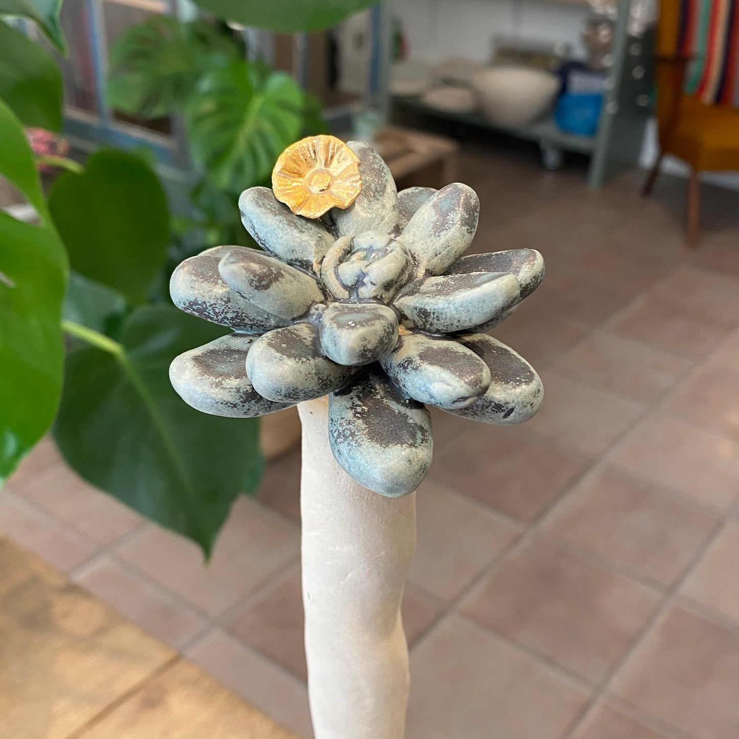 Unika skulptur, sukkulent, 53 cm