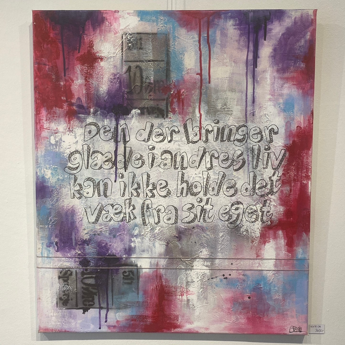 Maleri, 60x70 cm