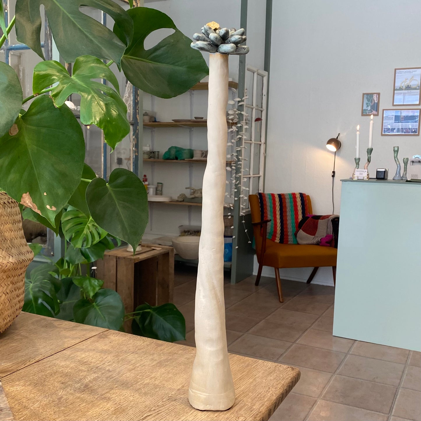 Unika skulptur, sukkulent, 53 cm