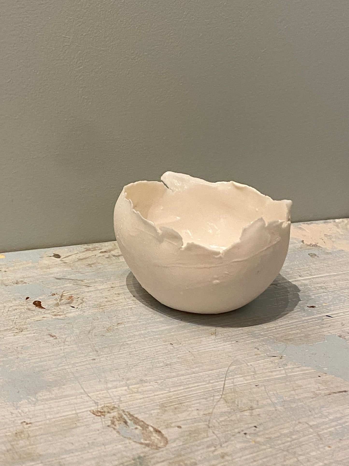 Lysskål i porcelæn