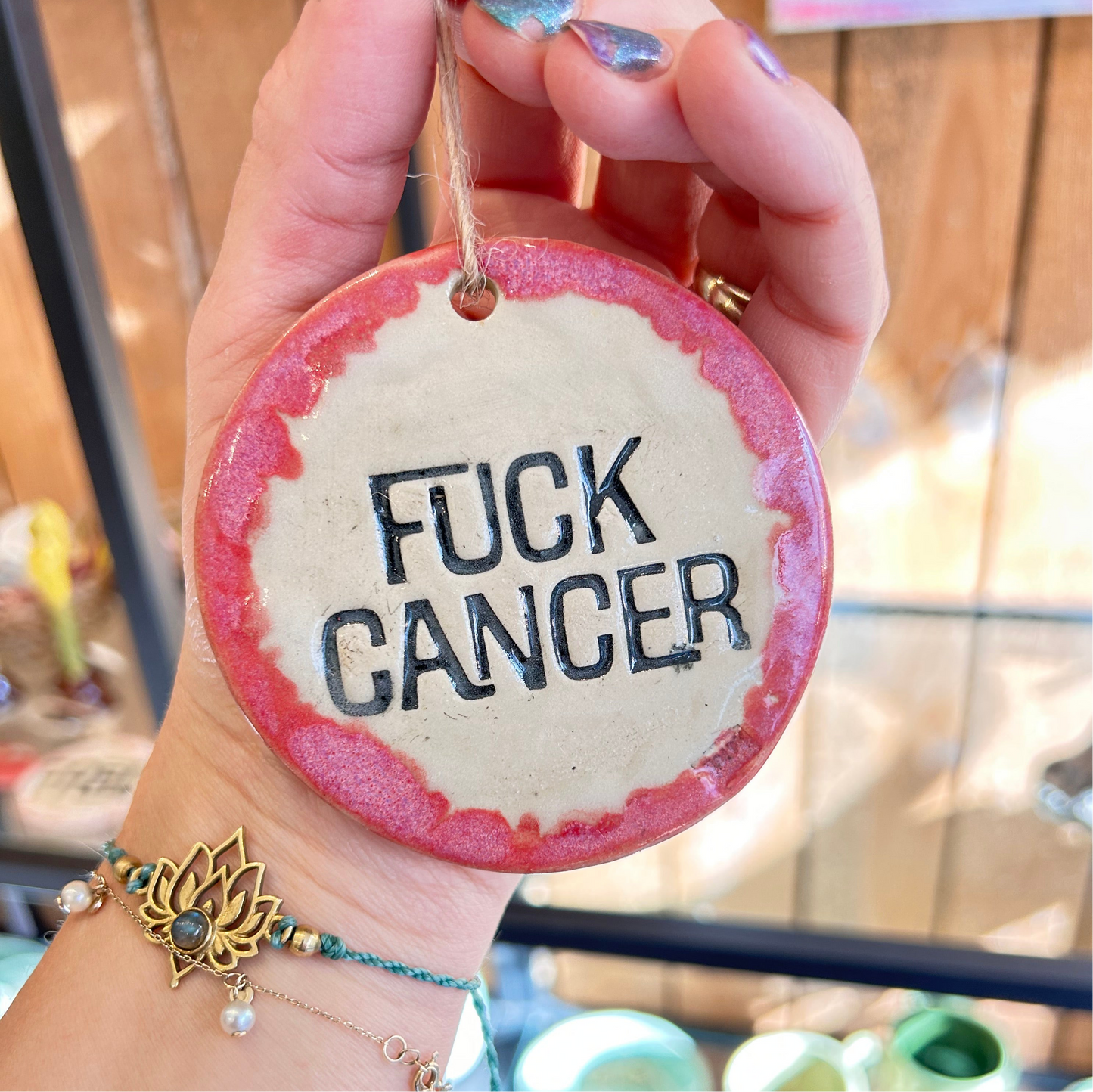 Ophæng ‘FUCK CANCER’