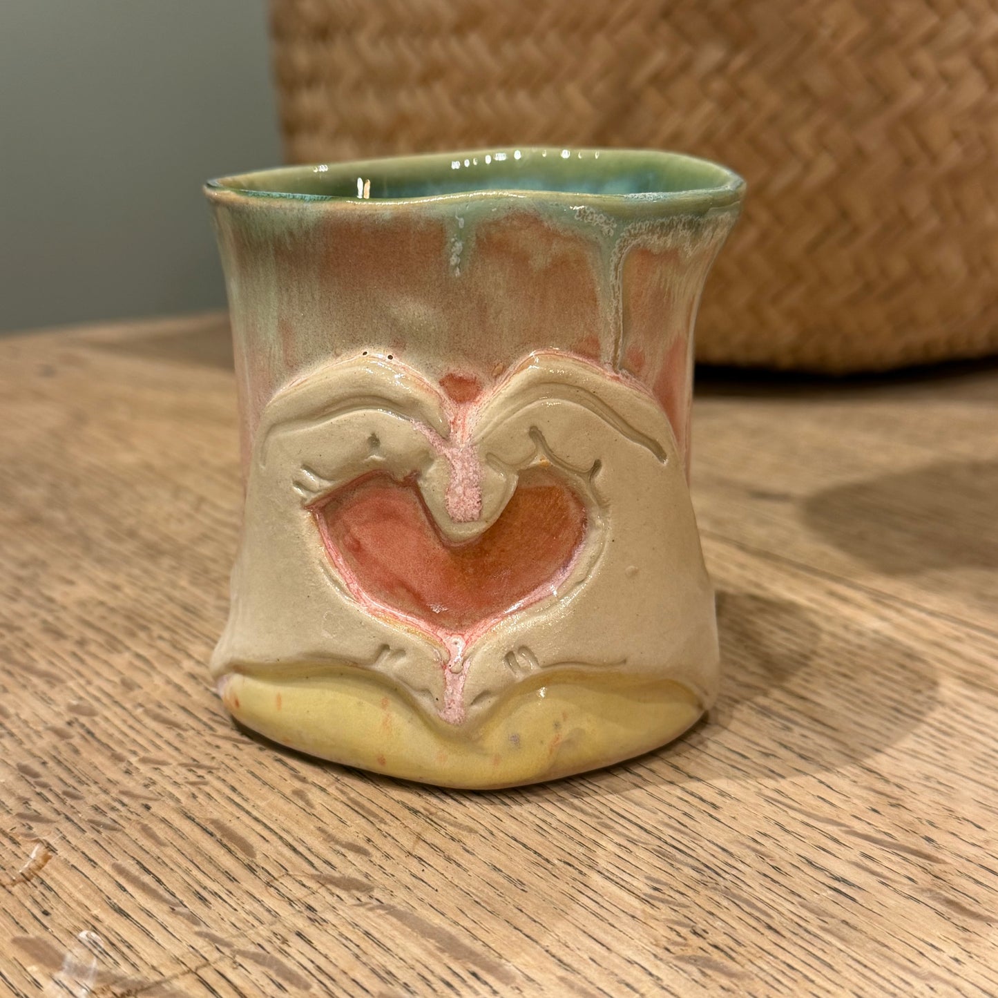 Håndformet krus, heartsign