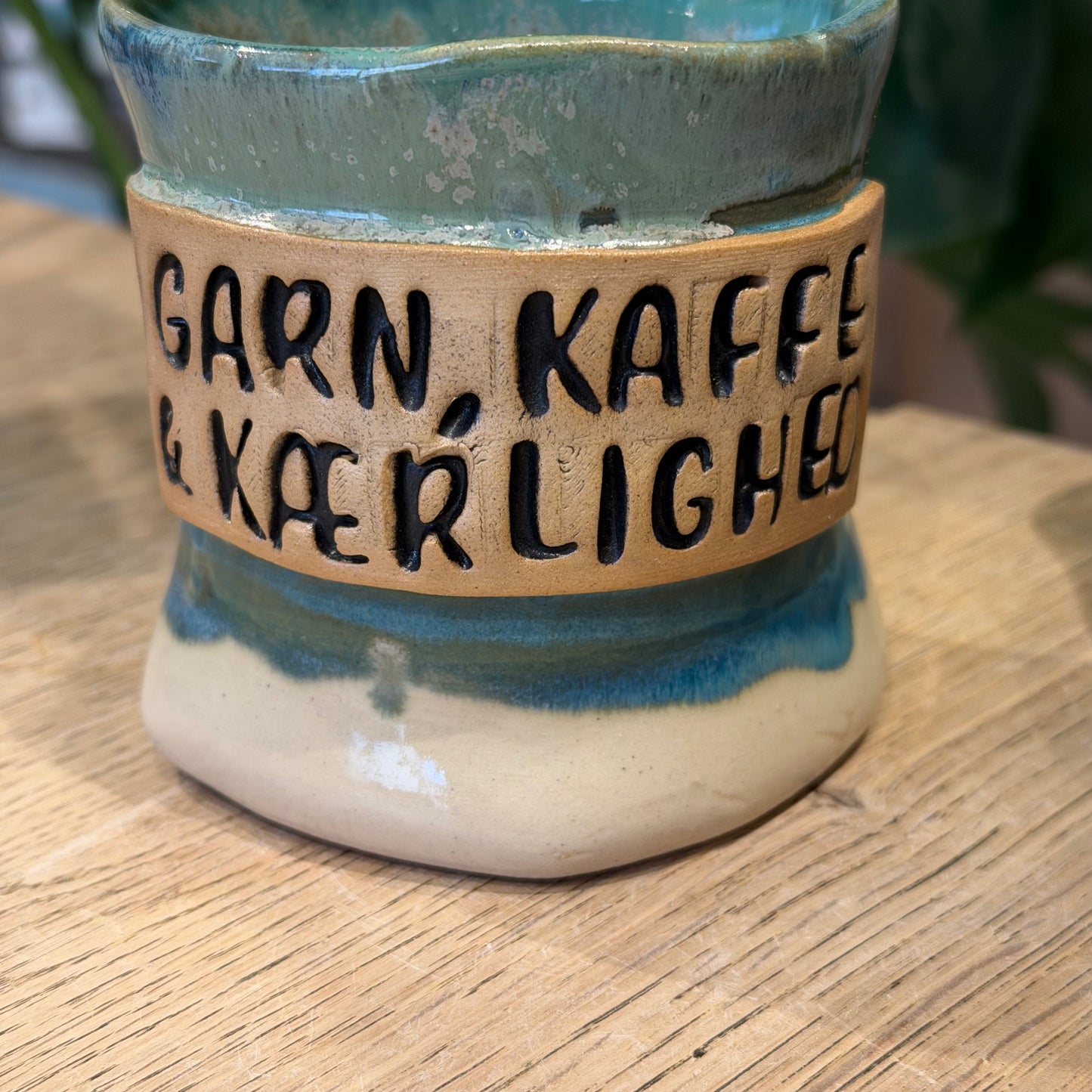 Håndformet krus, GARN, KAFFE & KÆRLIGHED