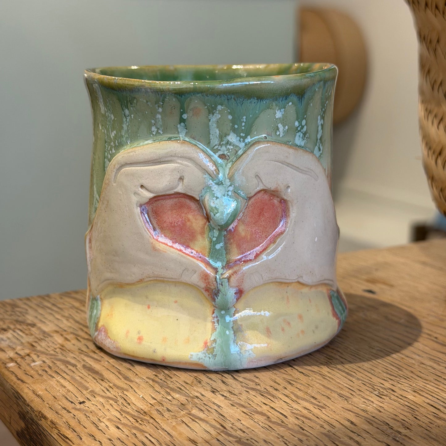 Håndformet krus, heartsign, nr 2