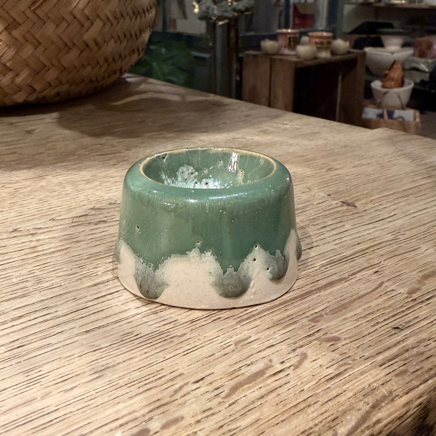 Æggebæger, hvid/grøn