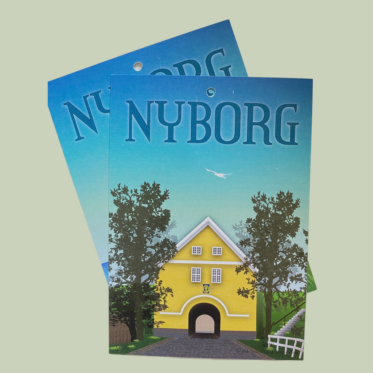 A7 gavemærke med by motiv