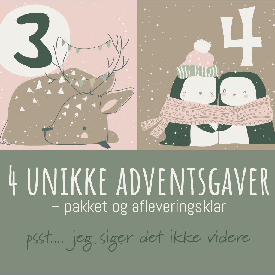 Adventskalender med unikt og håndformet keramik