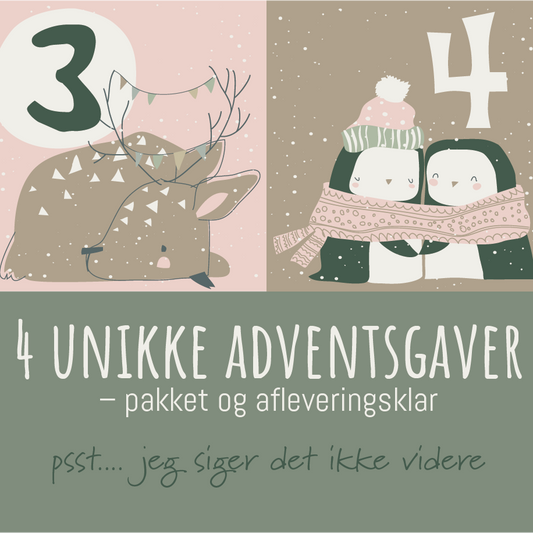 Adventskalender med unikt og håndformet keramik