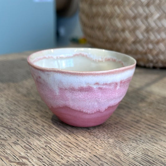 Lille skål, rosa farver