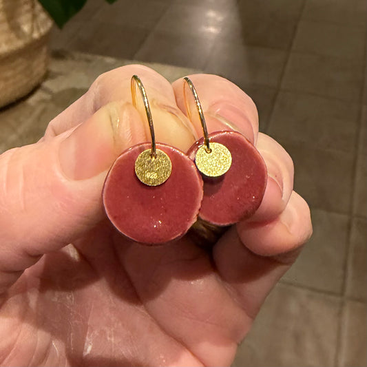 Unikke øreringe, rød