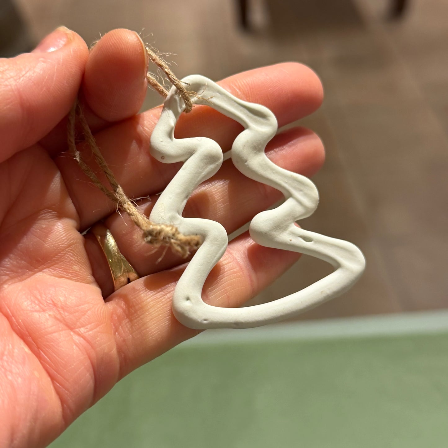 Juletræ, ophæng i porcelæn