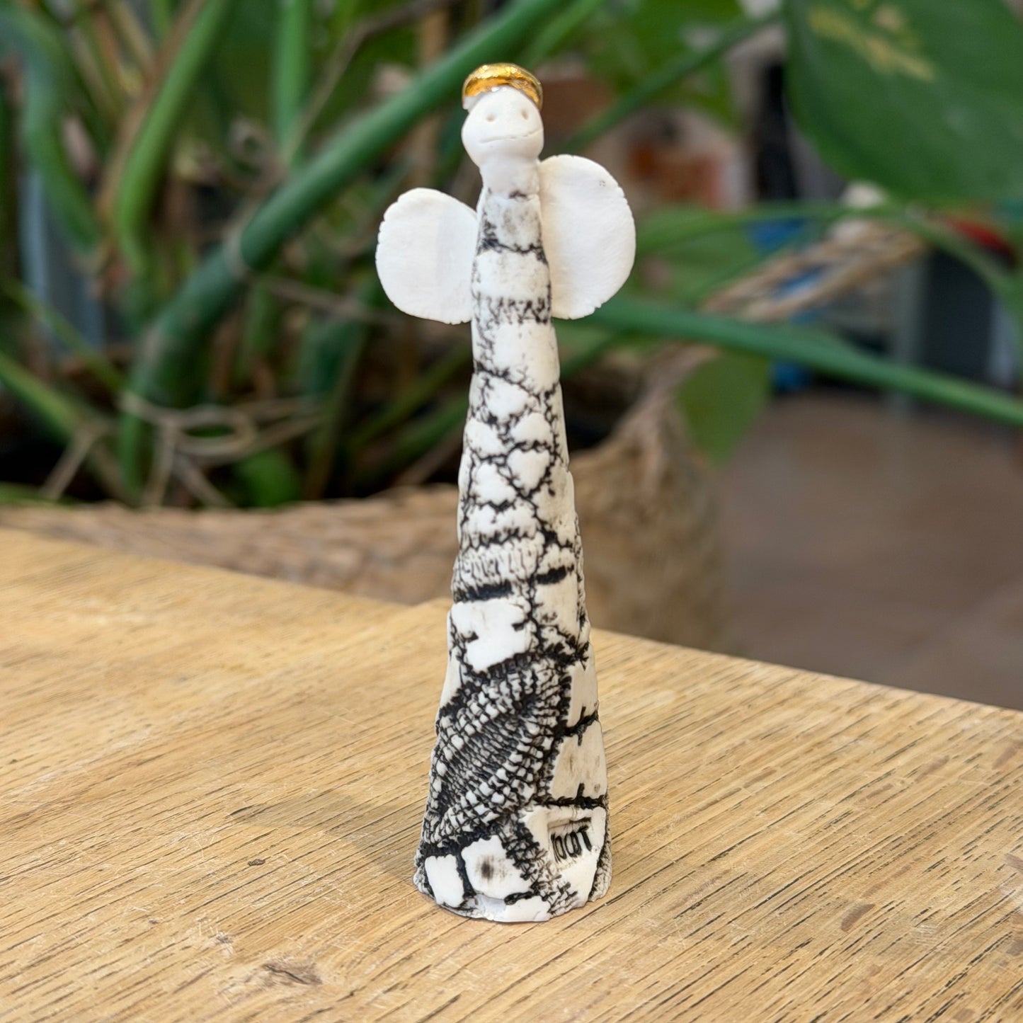 Engel i porcelæn, 9 cm, nr. 2