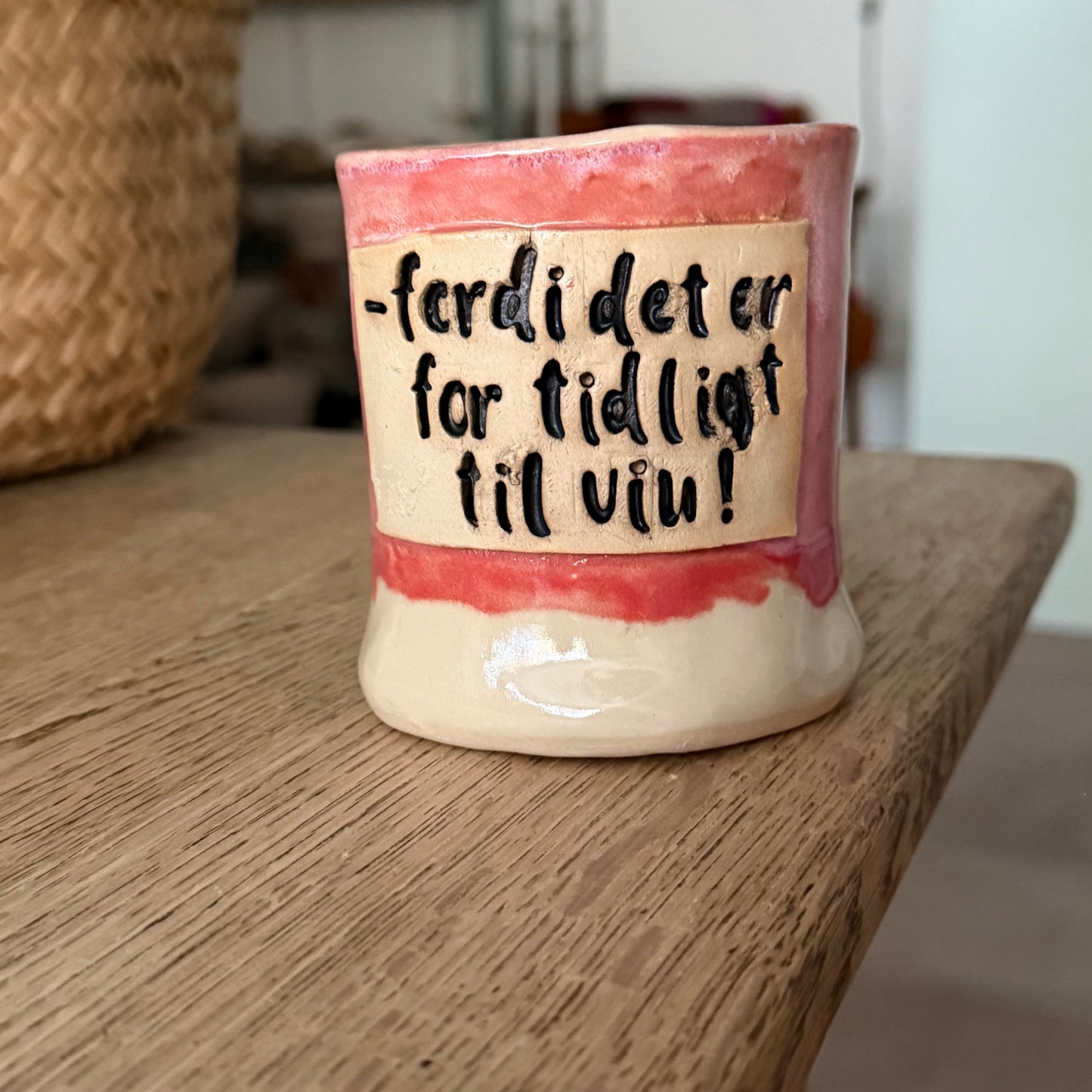 Håndformet krus, for tidlig for vin, nr. 1