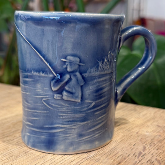 Håndformet lystfisker krus med hank