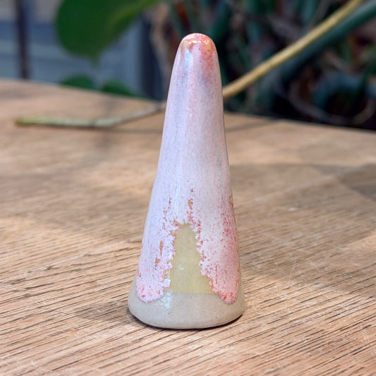 Fingerring holder, lyserød, 6,5 cm