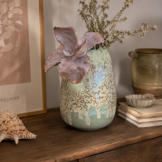 Unika håndformet vase, Tulipan